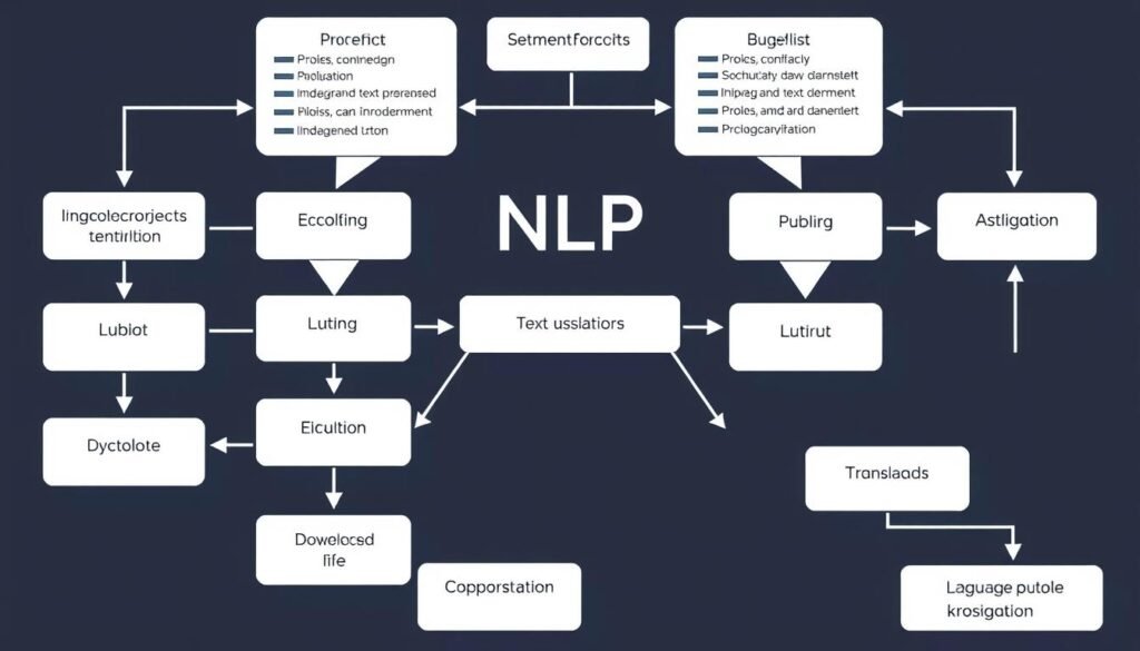 Generate an image of a modular framework structure with NLP components. Generate an image of a modular framework structure with NLP components.