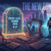 Futuristic illustration showing a glowing 'ENTRY-LEVEL CODING: 2026 R.I.P.' tombstone with AI robot arms labeled Devin AI, AutoDev, and Copilot V5 dismantling old keyboards. A human figure labeled 'SURVIVAL GUIDE' walks towards a city skyline under the text 'THE NEW CONDUCTOR', representing the evolution of junior jobs.