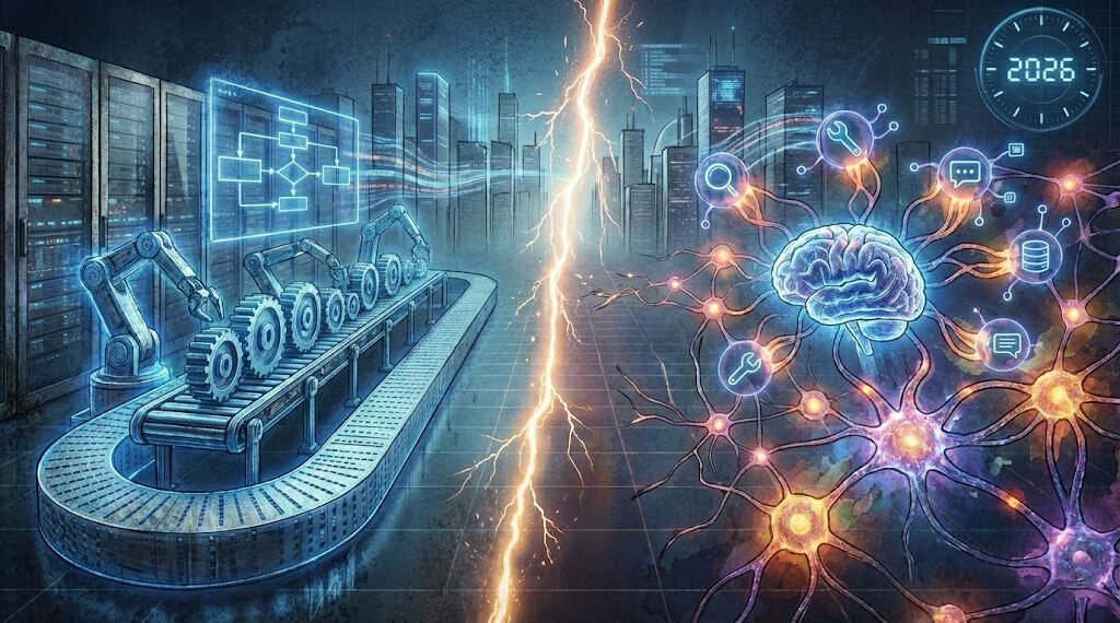 AI agents vs traditional automation in 2026 enterprise workflows